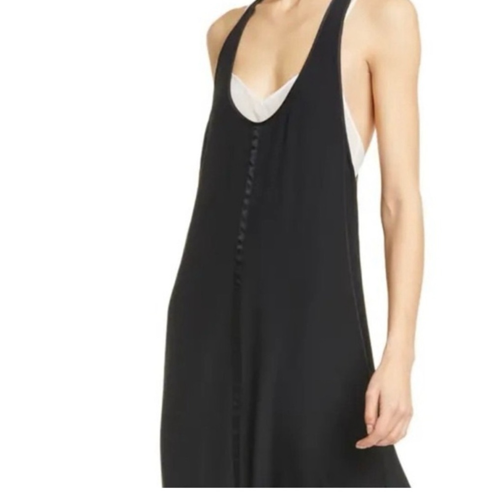 rag & bone Black Midi Slip Dress